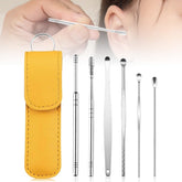 Ear Cleaning Kit with Pu Leather Case (pack of 2 buy 1 get 1 free )
