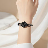 RTJ-181 Elegant Zircon Korean Watch –Black&Golden