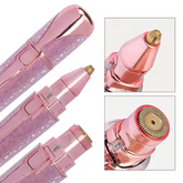 YESX HX-201 2-in-1 Eyebrow Trimmer & Facial Hair Shaver | Battery-Operated | Portable Grooming Tool