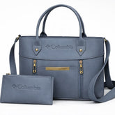 Luxe Signature 2-Piece Tote Handbag Set Black