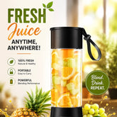 Portable 6 cuts Blender Home USB Rechargeable Electric Fruit Extractor Juice Blender Machine | Mini Smoothie Maker | Personal Juicer Cup | Random Color
