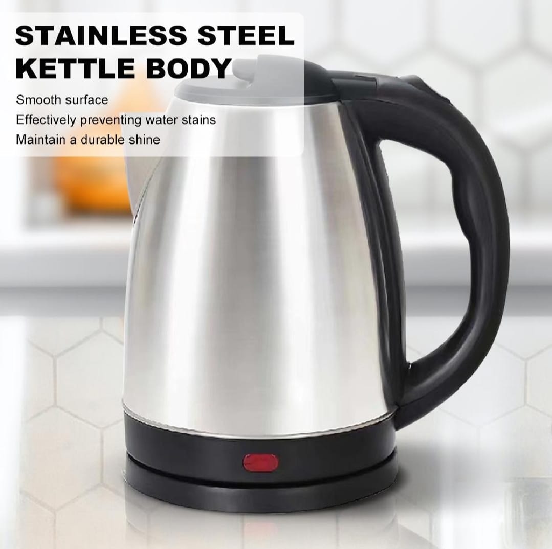 Electric Kettle - Stainless steel body - Automatic instant heating - 1500 Watts - Water boiler - High quality - Kettle for tea - for Daily Kitchen Use