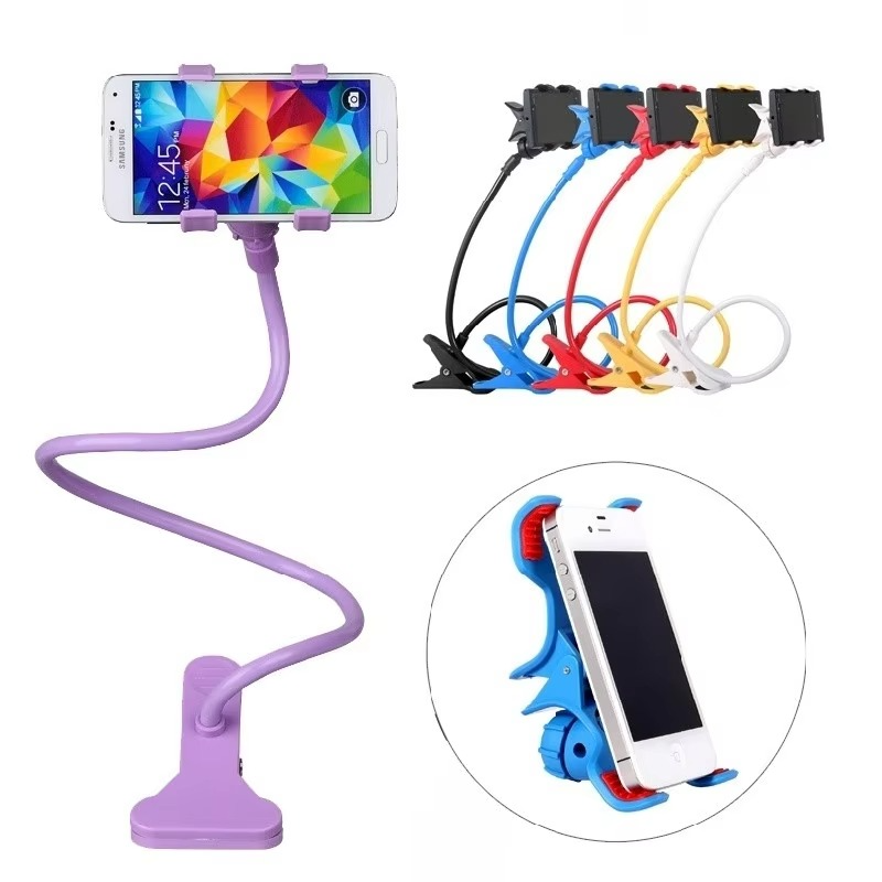 Flexible Snake Mobile Stand – Adjustable Lazy Phone Holder for Desk, Bed & Table (Random Color)