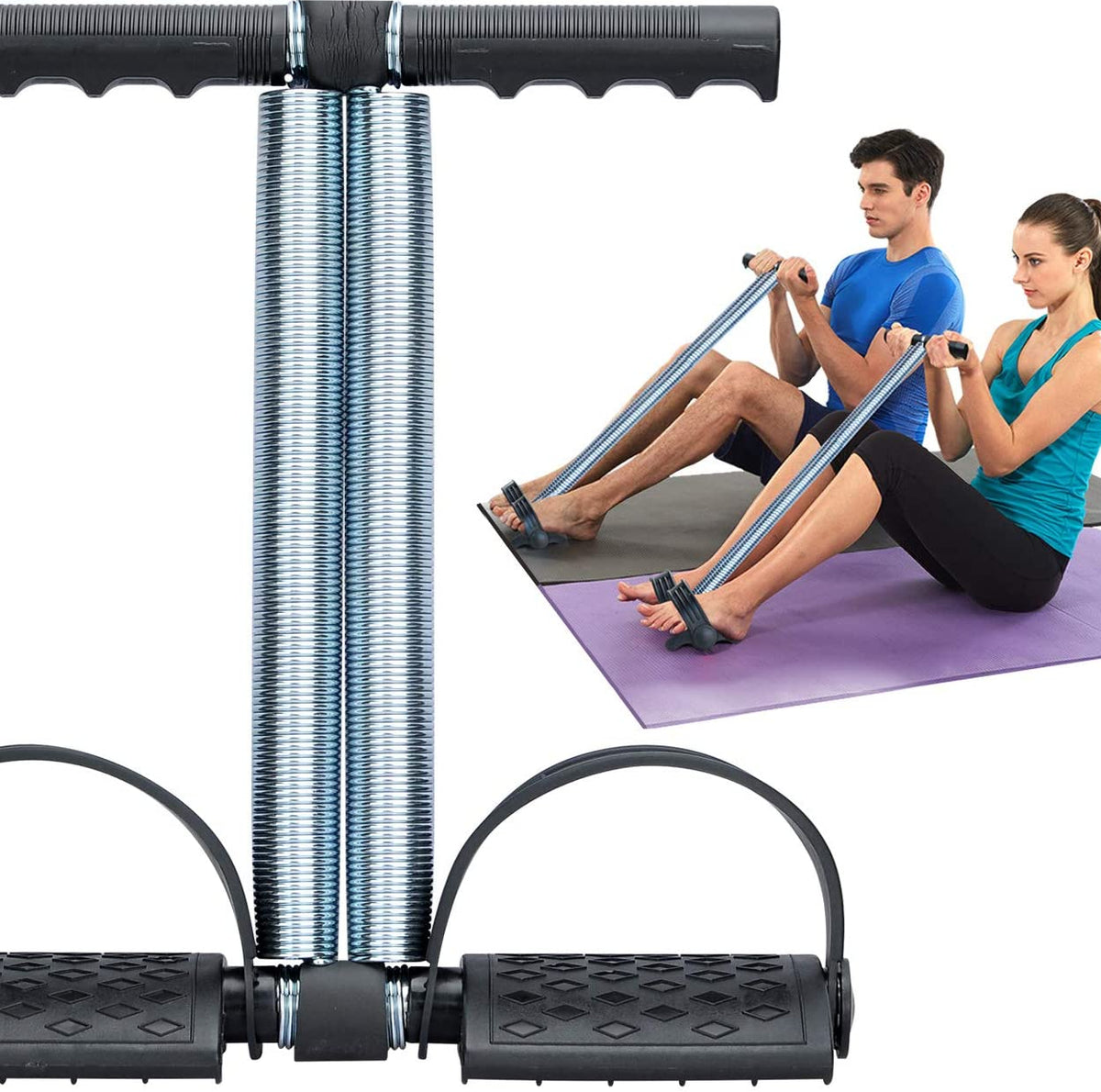 Tummy Trimmer Double Spring High Quality Resistance Trainer for Home Gym
