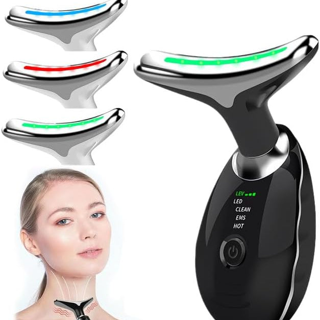 Vegena Face Massager Against Wrinkles, Face Beauty Device, Electric Face Massager Anti-Wrinkle with 3 Modes 45°C Anti-Wrinkle Face Device Skin Tightening Ems Face Care Device Anti-Wrinkle